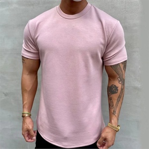 T-shirts à col rond en gros pour impression, t-shirts personnalisés pour hommes, échantillons rapides - Product Image 1