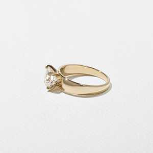 แหวนเพชรหมั้นทรงกลมเดี่ยว เพชรเลี้ยงในห้องปฏิบัติการ ทองคำแท้ 14K 18K ดีไซน์คลาสสิก หรูหรา ทันสมัย วงแหวนเรียวขนาดกว้าง 5.2 มม. ขายส่ง - Product Image 4