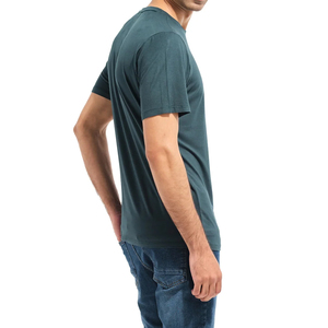 Men's O-Neck Short Sleeve T-<b>Shirt</b> <b>100</b>% <b>Polyester</b> 180g Fabric Customized Front Logo Knitted Regular Fit Solid Color Breathable - Product Image 2