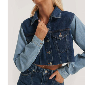 Women's Short Sleeve Denim Jacket Solid Color Basic Fashion Jacket with Button <b>Decoration</b> Washed Technics Casual Autumn Season - Product Image 4