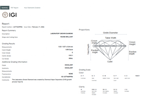 Diamantes cultivados en laboratorio CVD al por mayor, redondos, brillantes, color E, VVS1, alta claridad, piedras sueltas para joyería personalizada con certificado IGI - Product Image 2