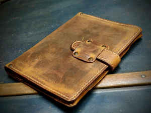 Elegante Funda de Cuero Genuino Resistente y a Prueba de Olores para Cuaderno/Diario Recargable A5, para el Trabajo, LNBC-0136 - Product Image 6