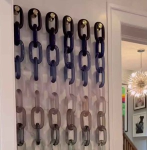 Chaîne en résine faite à la main, décoration décorative pour la maison, ornement suspendu, fournisseur en gros - Product Image 6