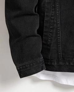 แจ็คเก็ตยีนส์ผู้ชายสั่งตัดพิเศษ ผ้ายืด ทรงยาว สีน้ำเงิน ผ้าฝ้าย สำหรับฤดูหนาว ไซส์ใหญ่ มีจำหน่าย - Product Image 4