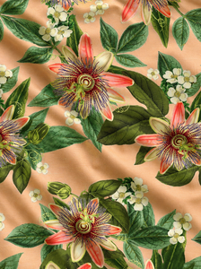 Tela floral acuarela para niñas, viscosa rayón premium, material de vestido suave y fresco, estampado digital turquesa orgánico. - Product Image 4