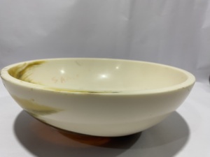Handmade Kitchen <b>Tabletop</b> Resin Salad Fruit Mixing Bowls Home Decor Round Flower Design Resin Bowl BY handforge global impex HGI - Product Image 2