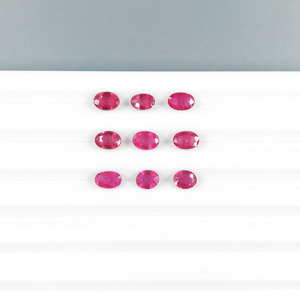 Rubis de Birmanie naturels non traités, octogones calibrés 4x6mm, pierres précieuses de rubis naturelles facettées pour la création de bijoux, prêtes à l'emploi - Product Image 2