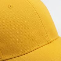 Casquette de baseball jaune vierge en coton imperméable, ajustable, rafraîchissante, pour homme adulte, style décontracté