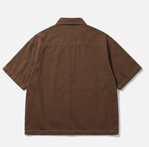 เสื้อเชิ้ตทำงานแขนสั้นคุณภาพสูงสำหรับผู้ชาย ทรงปกติ - Product Image 3