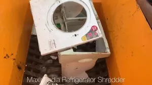 Trituradora de Doble Eje para Uso Industrial, Máquina Trituradora de Refrigeradores de Proveedor Indio - Product Image 2