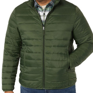 Veste bomber matelassée élégante pour homme, résistante à l'eau, fermeture éclair sur le devant, légère, durable, pour l'hiver, vêtements décontractés - Product Image 1