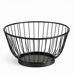 Corbeille à fruits moderne en aluminium de qualité supérieure, conçue pour l'organisation de la cuisine, avec une construction durable et un design ouvert élégant - Product Image 5