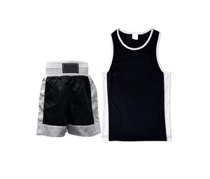 Traje de Boxeo de Dos Piezas de Secado Rápido y Alta Elasticidad para Entrenamiento de Boxeo y Artes Marciales Mixtas, con Logotipo Personalizado de Fábrica al Por Mayor - Product Image 1