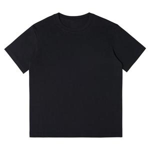 T-shirt pour homme en coton rose clair à col rond, manches courtes, décontracté, basique, été, logo personnalisé, OEM, ODM, vêtements en gros - Product Image 3