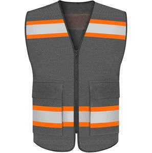 Chaleco Utilitario Casual Tejido para Hombre al por Mayor, Ropa de Trabajo Transpirable con Múltiples Bolsillos, Servicio OEM - Product Image 5