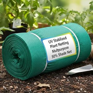 Malla de sombra verde para jardín, balcón, agricultura, estacionamiento, casa, con protección UV, 50% de sombra, disponible en tamaños de 5 pies x 10 pies - Product Image 1