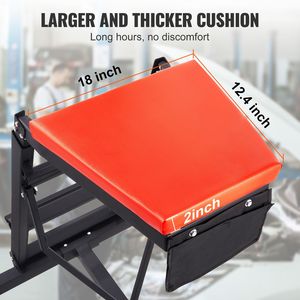 Carrello per Meccanici Regolabile in Altezza da 116-168 cm, Capacità 180 kg, con 4 Ruote Girevoli, Strumento per Riparazione Auto - Product Image 4