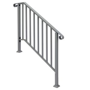 Corrimano in Ferro a 3 Gradini per Esterni, Qualità Premium, Componenti per Scale da Esterno - Product Image 1