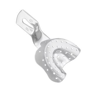 Bandeja de Impresión Dental Manual de Acero Inoxidable de Alta Calidad, Perforada, Reutilizable y Precisa para Procedimientos Dentales en Clínicas - Product Image 3
