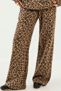 Pantalon large pour femme, imprimé léopard original, taille haute, coupe ample, décontracté, tendance, streetwear - Product Image 3