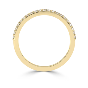 AJRETAIL 0.21 Carat G Color VS1 Clarity 14K Gold Eternity Band <b>Ring</b> with Stunning Studded Stones for Certified Fine Jewelry - Product Image 5