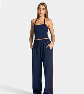 Pantalones Jogger de Algodón para Mujer, Populares y Personalizados, con Cintura Elástica y Cordón Ajustable - Product Image 3