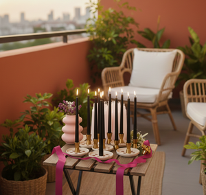 Velas Cónicas Negras Hechas a Mano en Paquete a Granel, Perfectas para Pedidos al por Mayor, Organizadores de Eventos y Mayoristas - Product Image 2