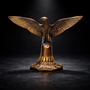 SHUBHAM Brass Eagle Sculpture <b>Gold</b> Plated Polished Figurine Custom Shape Religious Decorative <b>Statue</b> for Home Decor - Product Image 4