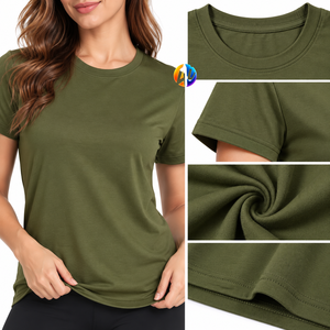 Los detalles modernos le dan a la camiseta de mujer un aspecto fresco con tela suave, movimiento cómodo y un acabado impecable para ocasiones casuales diarias. - Product Image 6