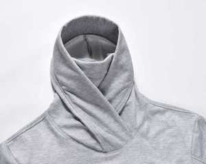 Pull à capuche tendance pour homme, 100 % coton, polaire technique, anti-plis, coupe oversize, avec masque intégré, idéal pour l'extérieur en hiver - Product Image 3