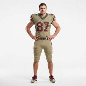 Uniforme de football américain haute performance pour l'hiver, 100% polyester, couleurs personnalisées, toutes tailles, toucher doux, respirant, séchage rapide, devant - Product Image 2