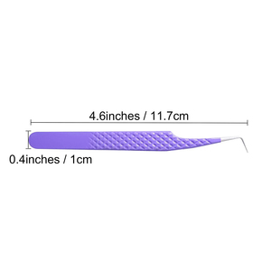 Pince à cils en acier japonais à pointe en fibre avec logo personnalisé, pince à volume fine et droite, pince à cils skinny boot 45 et 90 degrés pour extension de cils - Product Image 2
