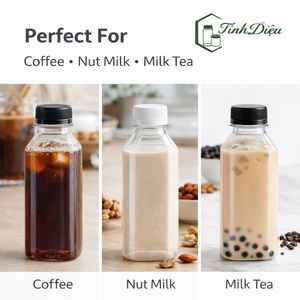 Modern 320ml PET <b>Plastic</b> Drink Bottle with Tight Screw Cap for Juice Milk Tea Fresh Beverage <b>Packaging</b> - Product Image 5