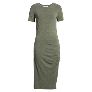 Proshah-vestido veraniego de poliéster suave para mujer, vestido veraniego de corte regular de manga corta sin forro - Product Image 5