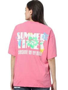 Camiseta Casual Extra Grande para Mujer, 300 GSM, Logotipo Personalizado, Multicolor, 100% Algodón, Gruesa, Talla Grande, Hecha en Bangladés - Product Image 2