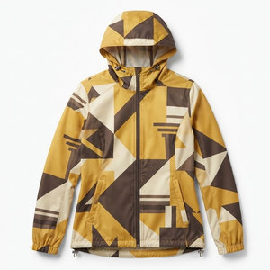 Modern Hooded <b>Jacket</b> For <b>Women</b> <b>Lightweight</b> Windbreaker Outdoor Sportswear Breathable Fabric Full Zip Casual Activewear Pockets - Product Image 1