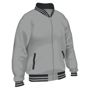 Blouson de sport pour homme style varsity en satin matelassé avec fermeture éclair, col et poignets côtelés, poche avant et patchwork camouflage - Product Image 5