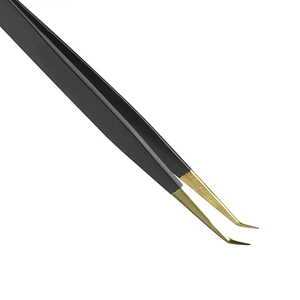 Pinces professionnelles pour extensions de cils avec pointes en fibre - Product Image 4