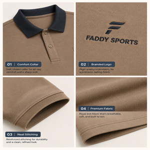 Polo pour homme avec logo personnalisé, de haute qualité, respirant, en coton piqué, manches courtes, coupe ajustée, décontracté, pour le golf, le sport et les affaires - Product Image 4