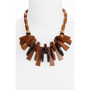 Collier en bois durable fait à la main pour femmes, accessoires de mode en cristal, Inde RR ENTERPRISES - Product Image 3