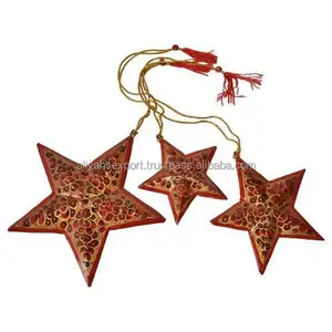Hand cover Painted Design Star Use for Christmas Decoration Tree Designs Indoor Home Restaurant and Mall Designs