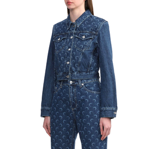 Women <b>Denim</b> <b>Jacket</b> Distressed Ripped Vintage Style Oversized Loose Fit Casual Cotton Jean Coat Fashion Streetwear <b>Lightweight</b> - Product Image 3