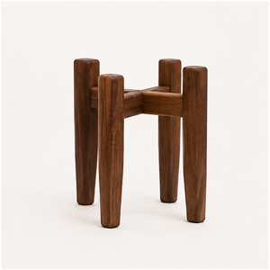 Eco-Friendly Modern Wooden Plant Stand Minimalist Indoor Flower <b>Pot</b> <b>Holder</b> for Living Room and Office Decor Solid Wood Sturdy - Product Image 3