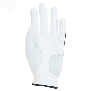 White Cabretta Leather Luxury Golf Glove Stretcher Adjustable Wrist <b>Strap</b> Button Closure Unisex Hand Grips Breathable Outdoor - Product Image 1