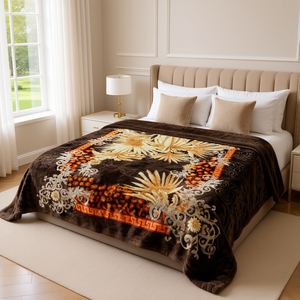 American Knitted Luxury 2.5KG <b>Super</b> <b>Soft</b> Polyester Mink Blanket for Home & Hotel Use - Product Image 2