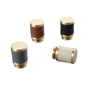 Tiradores de cuero pulido hechos a mano de cuero, tiradores estilo amor elegante para muebles, armarios, puertas de armarios de cocina - Product Image 6