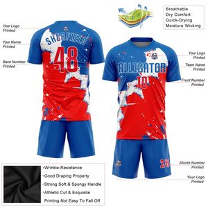 เสื้อฟุตบอลคุณภาพสูงขายส่ง รุ่นใหม่ล่าสุด พิมพ์ลายดิจิทัล ระบายอากาศได้ดี สำหรับผู้ใหญ่ทุกเพศ สวมใส่สบาย ผลิตจากโพลีเอสเตอร์ 100% - Product Image 4