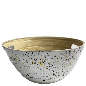 Ensaladeras de bambú sin pulir hechas a mano con diseño personalizado, juego de vajilla orgánica de alta calidad, regalos de empresa ecológicos - Product Image 3