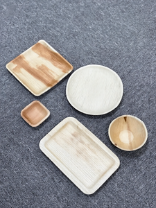 Assiettes en feuilles de palmier d'arec biodégradables et écologiques, jetables, pour la restauration et la vente en gros - Ms. Grace - Product Image 3