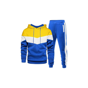 Men's Hoodie <b>Tracksuit</b> 2 Pieces Set Athletic Casual Hooded Sweatshirt and Joggers Set Sweatsuit Outfits - Product Image 4